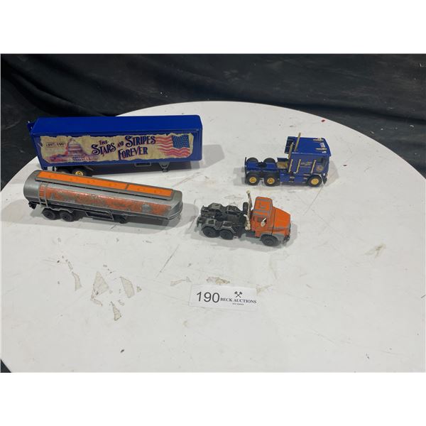 2 Collectable Die-Cast Semi Trucks