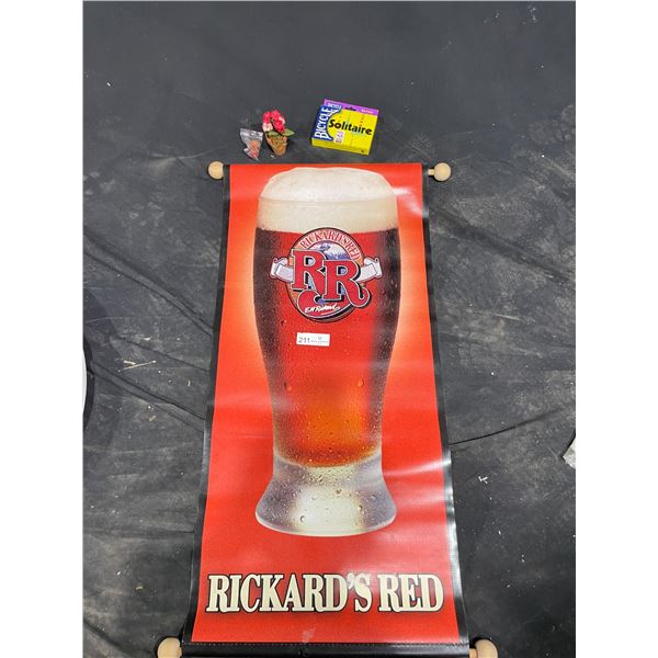 Collection Of Richards Red Beer Poster And Games