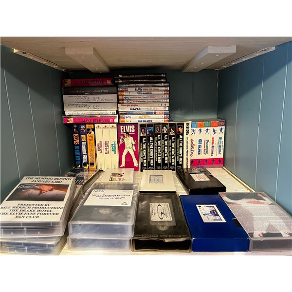 Elvis DVD and VHS Lot
