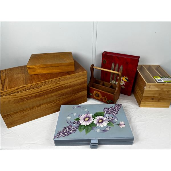 Wooden Organizers and Storage Boxes