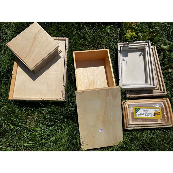 Wooden Trays and Drawers