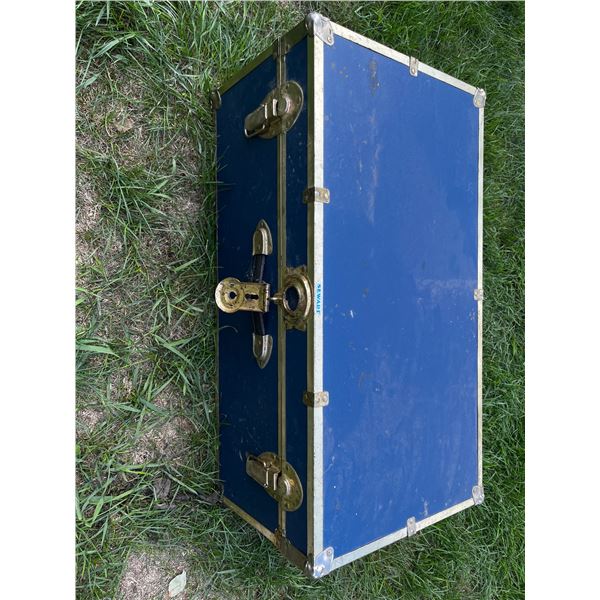 Vintage Trunk With Various Wooden Cutouts