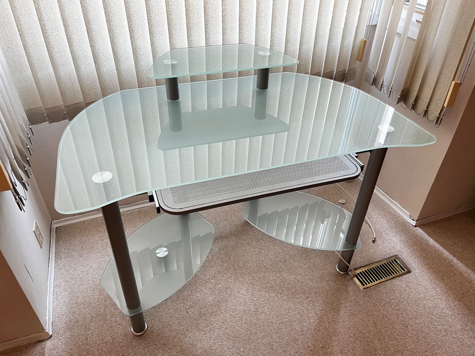 Tempered Glass Desk - Sunrise Estate Services Ltd