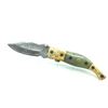Image 1 : Folding 2 1/2" Blade Pocket Knife with Green Handle