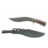 Image 1 : Fixed 9" Kukri Blade Knife with Wood Handle and Belt Sheath