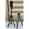 Image 1 : Tripods X 2, one has Bubble Level, one has Stealth Trail Camera