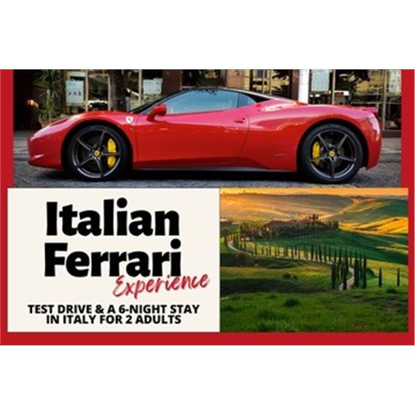 Italian Ferrari Tour for 2
