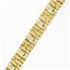 Image 7 : Men's 14K Solid Yellow Gold 8" Fancy Nugget Textured Boxy Link Chain Bracelet