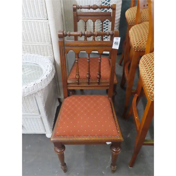 Wooden Padded Chairs (2)