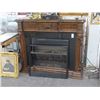 Image 1 : Mahogany Electric Fireplace Console