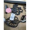 Image 2 : Cast Iron Door Stop, Trivet, Bells and Scale