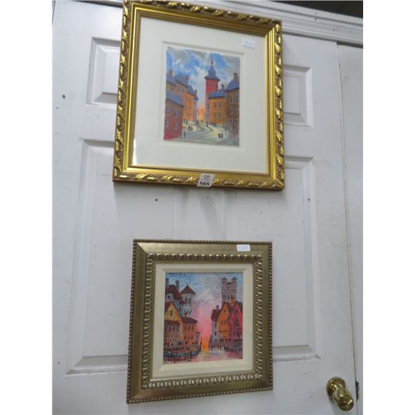 Framed Oil On Canvas by Anatole Krasnyansky 2 X $