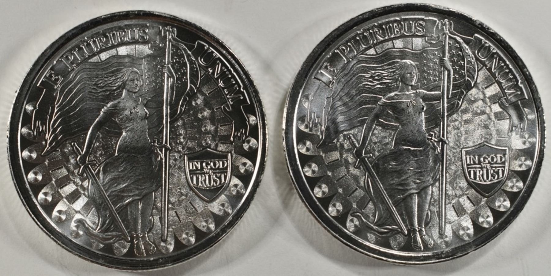 (2) 1 OZ LIBERTY .999 SILVER ROUNDS
