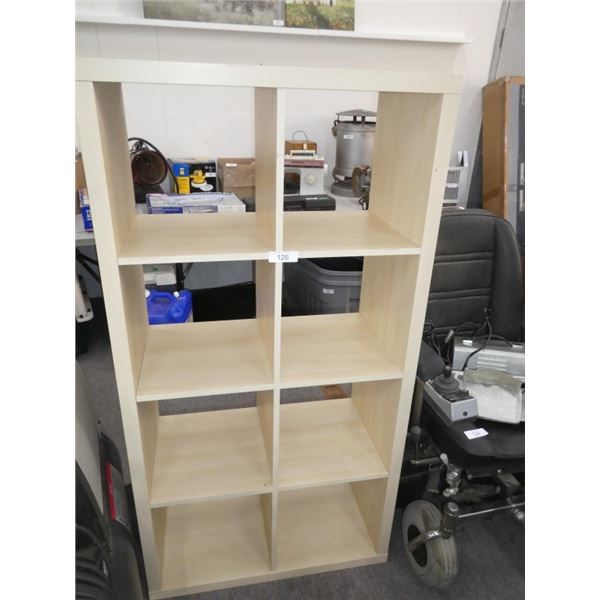 wooden cube storage unit