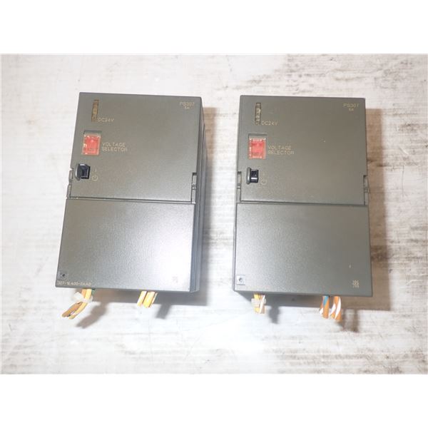 Lot of (2) Siemens #6ES7 307-1EA00-0AA0 Modules