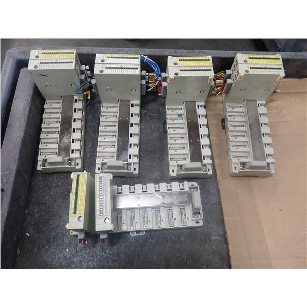 Lot of (5) Siemens Card Racks w/Modules as Pictured