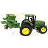 Image 1 : John Deere Tractor 7710 Die Cast with Mixer Mill Trailer