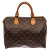 Image 1 : Louis Vuitton Brown Monogram Canvas Speedy 30 Satchel Bag