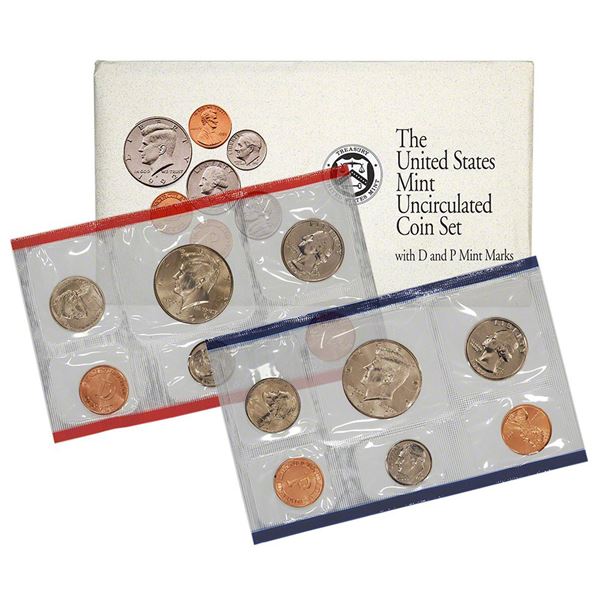 1992 United States Mint Set in Original Government Packaging, 10 Coins Inside!