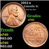 Image 1 : 1911-s Lincoln Cent 1c Grades xf
