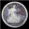 Image 2 : 1841-o Seated Liberty Half Dime 1/2 10c Grades vg details
