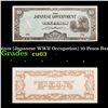 Image 1 : 1942 Philippines (Japanese WWII Occupation) 10 Pesos Banknote P#?108 Grades Select CU