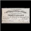 Image 2 : 1861 C.S.A. $20 Intrest Note Grades Select CU