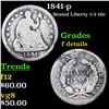 Image 1 : 1841-p Seated Liberty Half Dime 1/2 10c Grades f details