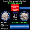 Image 1 : Buffalo Nickel Shotgun Roll in Old Bank Style 'Abbott Coin Counter AutoMat' Wrapper 1936 & s Mint En
