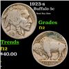 Image 1 : 1923-s Buffalo Nickel 5c Grades f, fine