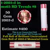 Image 1 : Shotgun Lincoln 1c roll, 2003-d 50 pcs Brandt 50c Wrapper.