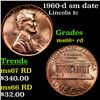 Image 1 : 1960-d sm date Lincoln Cent 1c Grades GEM++ RD