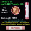 Image 1 : Shotgun Lincoln 1c roll, 1982-d 50 pcs Brandt 50c Wrapper.