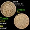 Image 1 : 1859 Indian Cent 1c Grades f+