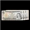 Image 2 : 4x Consecutive 1969-1975 Canada 1 Dollar Banknotes, All CU! P# 85c, Sig. Crow & Bouey Grades CU