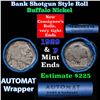 Image 1 : Buffalo Nickel Shotgun Roll in Old Bank Style 'Abbott Coin Counter AutoMat' Wrapper 1929 & p Mint En