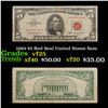 1963 $5 Red Seal United States Note Grades vf+