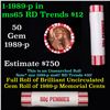Image 1 : Shotgun Lincoln 1c roll, 1989-p 50 pcs Brandt 50c Wrapper.