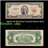 1953A $2 Red Seal United States Note Grades vf+