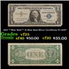 1957 **Star Note** $1 Blue Seal Silver Certificate Fr-1619* Grades vf+