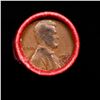 Image 2 : Mixed small cents 1c orig shotgun roll, 1927-p Lincoln Cent, Wheat Cent other end, Coca Cola Brandt 