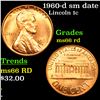 Image 1 : 1960-d sm date Lincoln Cent 1c Grades GEM+ Unc RD