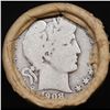Image 2 : ***Auction Highlight*** Old 50c Roll $10 Halves Solid Barber Half dollar Roll with 1908 & O  Ends (f