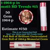 Image 1 : Shotgun Lincoln 1c roll, 1964-p 50 pcs Brandt 50c Wrapper.