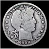 Image 2 : 1908-d Barber Half Dollars 50c Grades f+