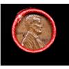 Image 2 : Mixed small cents 1c orig shotgun roll, 1957-d Lincoln Cent, Wheat Cent other end, Coca Cola Brandt 