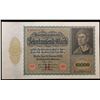 Image 2 : 1922 Germany "Vampire" 10,000 Marks Post-WWI Hyperinflation Banknote P# 70 Grades Choice CU