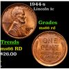 Image 1 : 1944-s Lincoln Cent 1c Grades GEM+ Unc RD