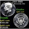 Image 1 : 1965 SMS Kennedy Half Dollar 50c Grades sp67 cam