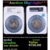 Image 1 : ***Auction Highlight*** NGC 1876 United States Centennial Medal, 58mm Oversized NGC Slab J-CM-11 WM 